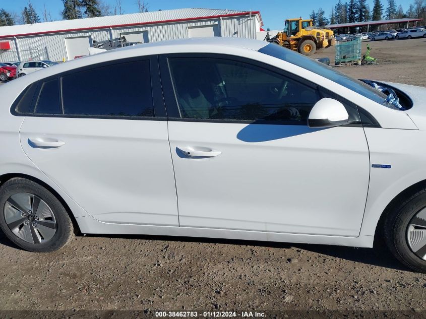 2019 Hyundai Ioniq Hybrid Blue VIN: KMHC65LC7KU174136 Lot: 38462783