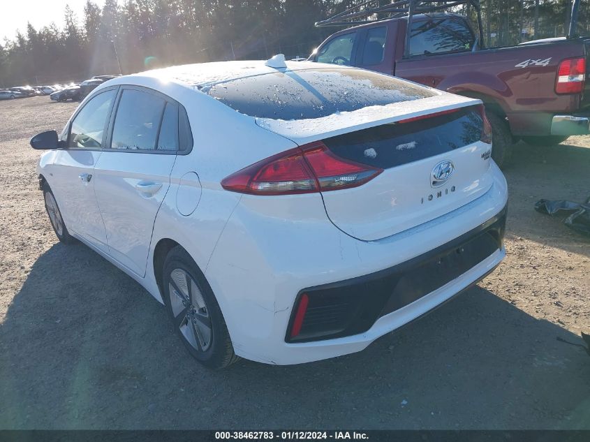 KMHC65LC7KU174136 2019 Hyundai Ioniq Hybrid Blue