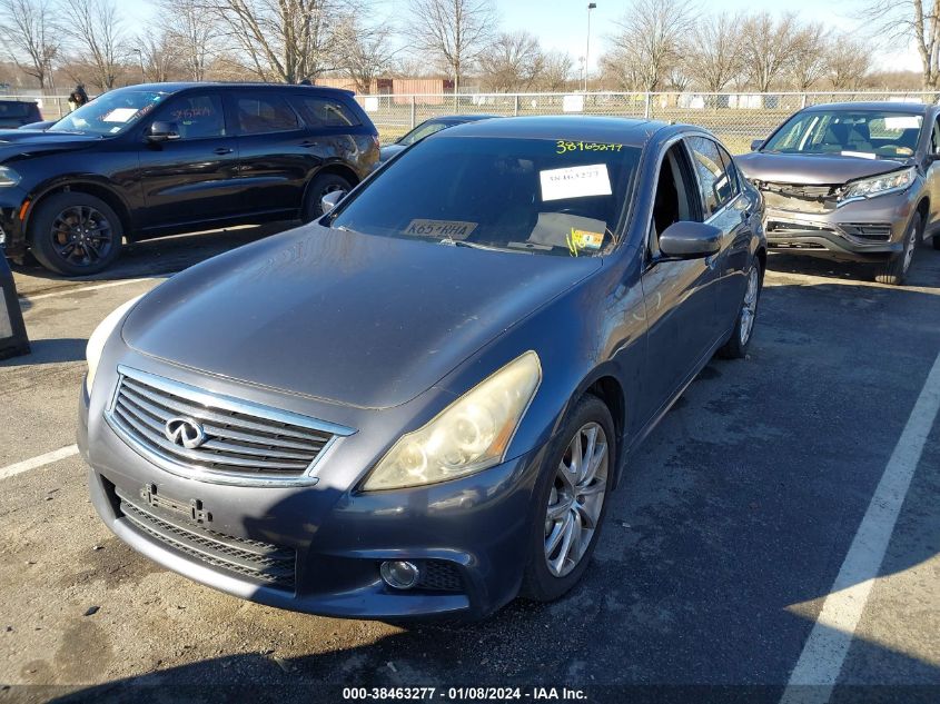 2010 Infiniti G37X VIN: JN1CV6AR9AM451696 Lot: 38994059