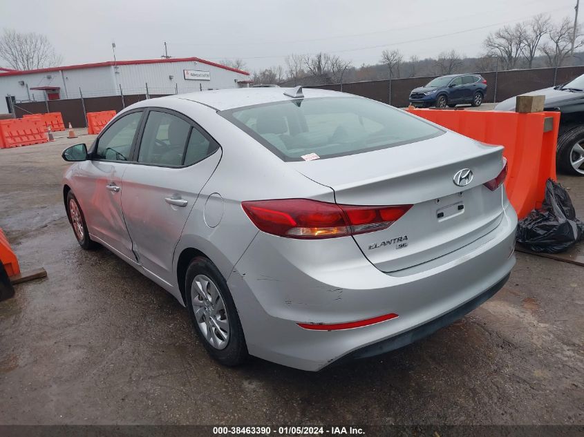 KMHD74LF6HU087195 2017 Hyundai Elantra Se