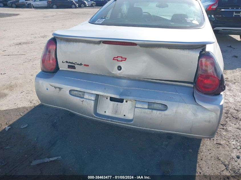 2002 Chevrolet Monte Carlo Ss VIN: 2G1WX15K029310043 Lot: 38463477