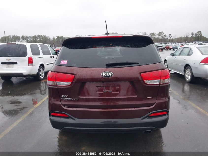 2016 Kia Sorento 2.4L Lx VIN: 5XYPG4A39GG178682 Lot: 38464952