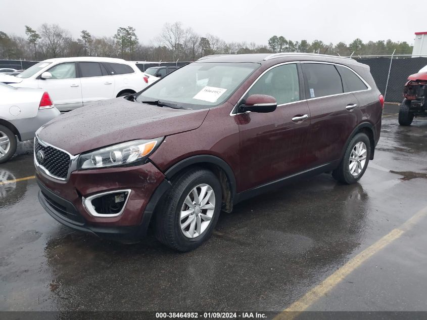 2016 Kia Sorento 2.4L Lx VIN: 5XYPG4A39GG178682 Lot: 38464952