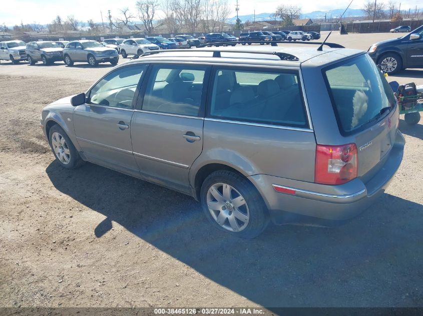 2003 Volkswagen Passat Glx VIN: WVWYH63B93E360029 Lot: 38465126