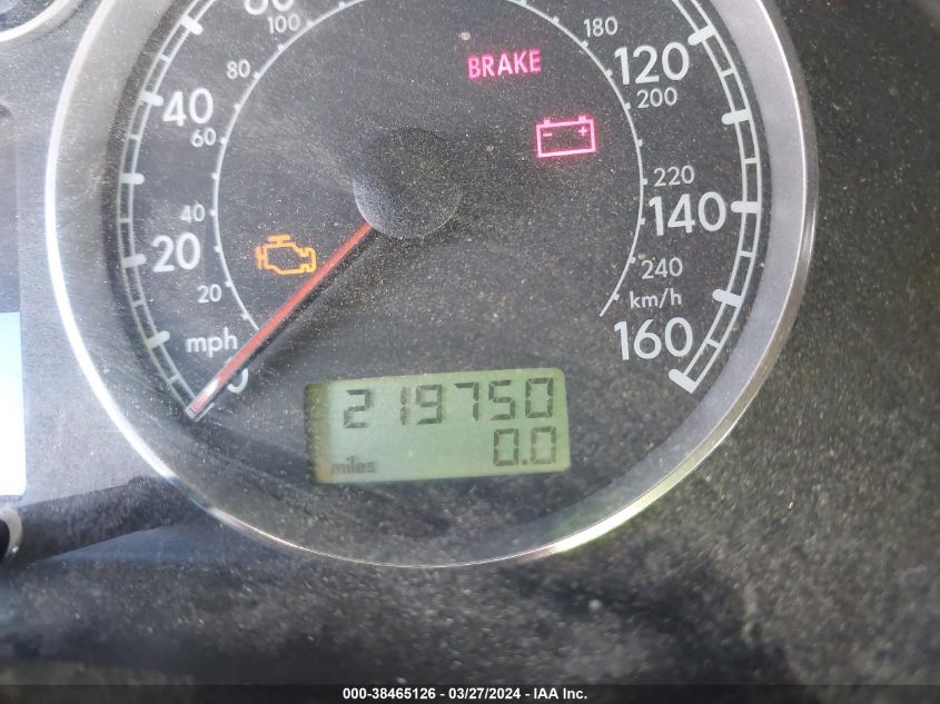 2003 Volkswagen Passat Glx VIN: WVWYH63B93E360029 Lot: 38465126