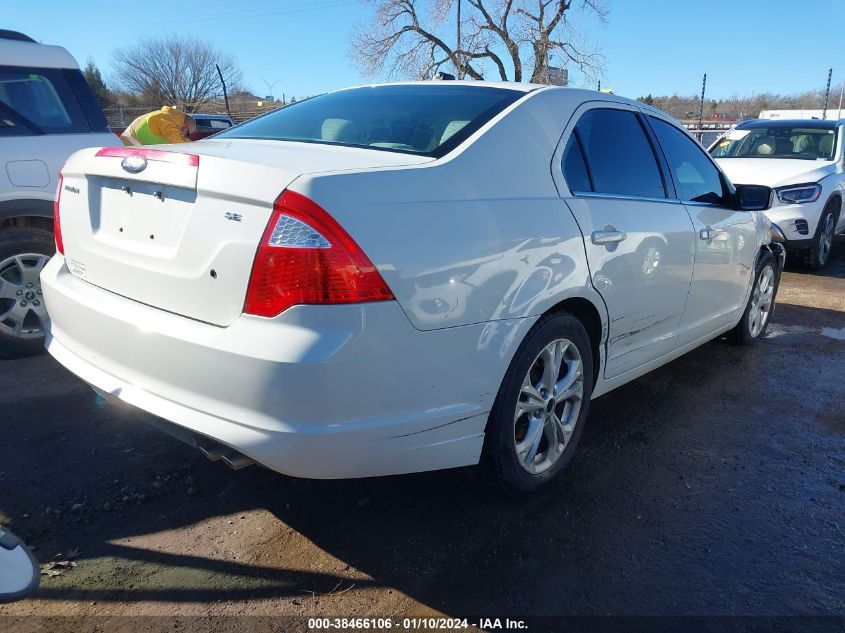 2012 Ford Fusion Se VIN: 3FAHP0HA0CR124968 Lot: 38466106