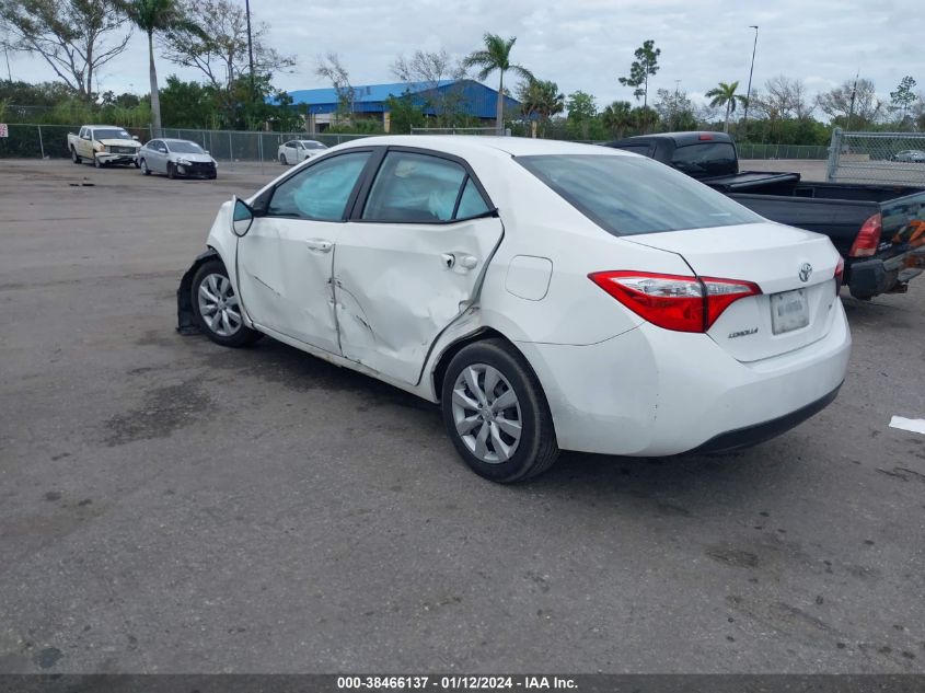 2016 Toyota Corolla Le VIN: 5YFBURHE8GP460721 Lot: 38466137