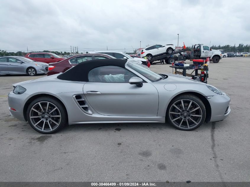 2022 Porsche 718 Boxster T VIN: WP0CA2A8XNS205623 Lot: 38466499