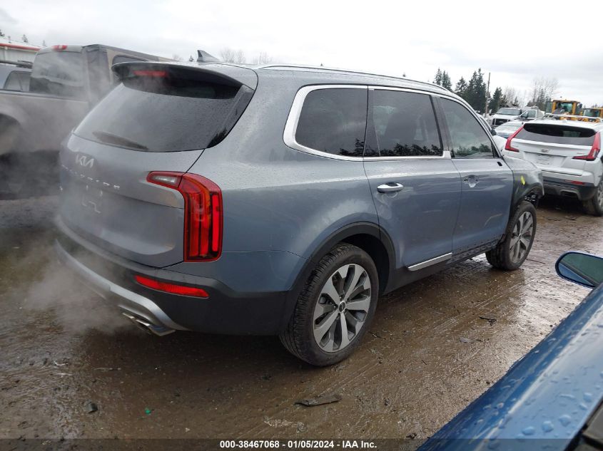 2022 Kia Telluride S VIN: 5XYP6DHC9NG262071 Lot: 38467068