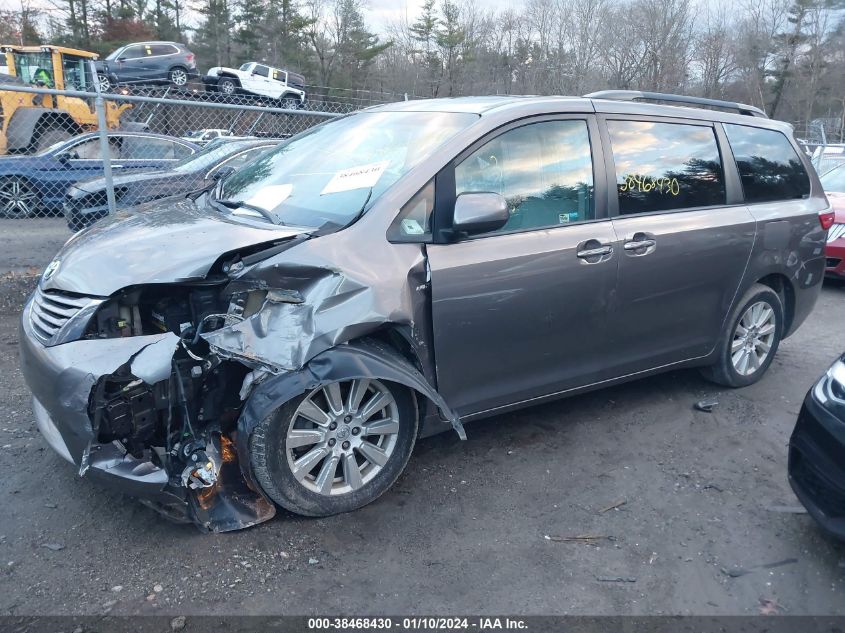 2017 Toyota Sienna Xle 7 Passenger VIN: 5TDDZ3DC4HS155995 Lot: 38468430