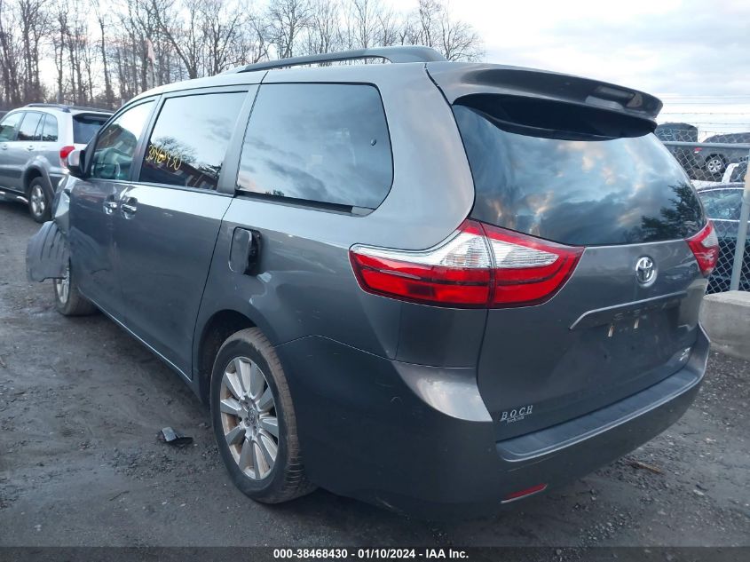 2017 Toyota Sienna Xle 7 Passenger VIN: 5TDDZ3DC4HS155995 Lot: 38468430