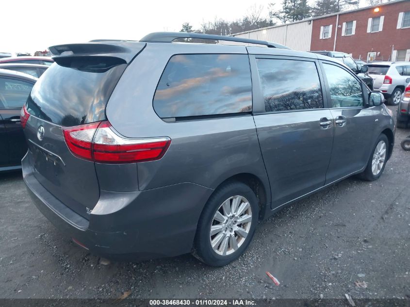 2017 Toyota Sienna Xle 7 Passenger VIN: 5TDDZ3DC4HS155995 Lot: 38468430