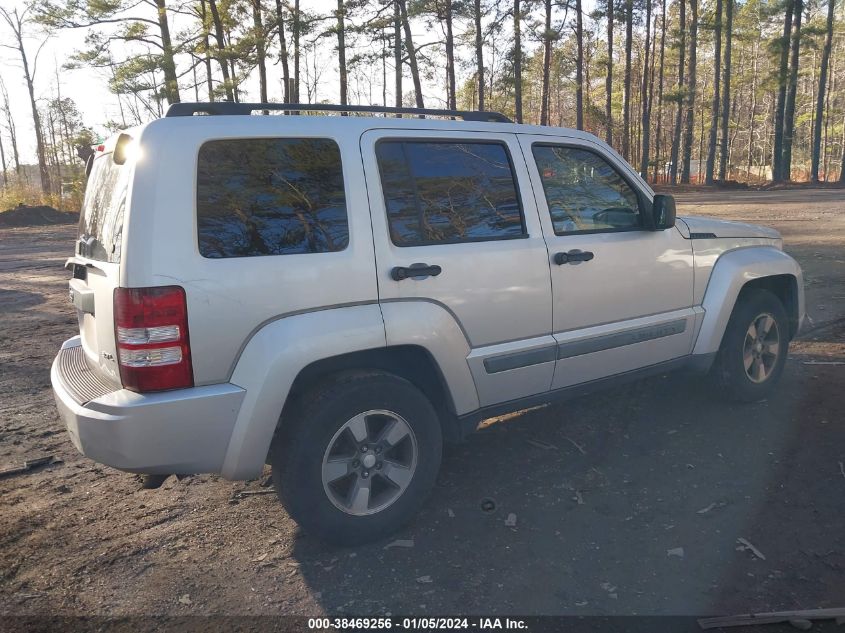 1J8GN28K38W102945 2008 Jeep Liberty Sport