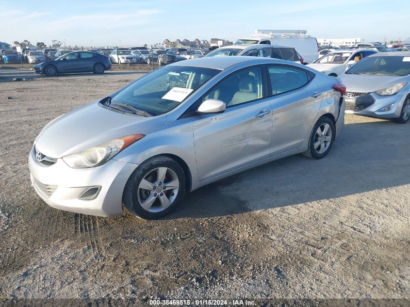 2013 Hyundai Elantra Gls VIN: 5NPDH4AE4DH332740 Lot: 38469515