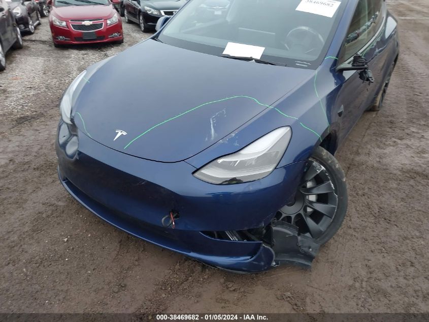 2023 Tesla Model Y Awd/Long Range Dual Motor All-Wheel Drive VIN: 7SAYGDEE7PA195701 Lot: 38469682