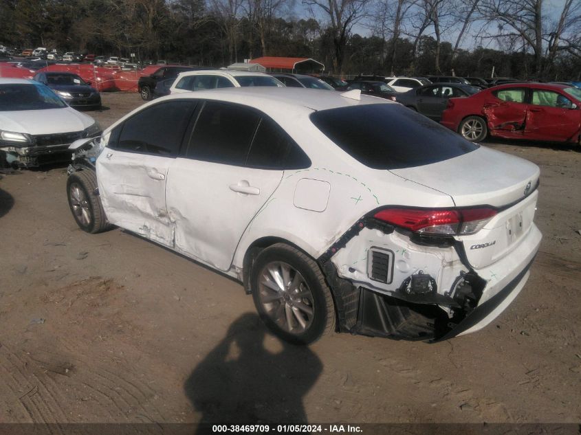 2021 Toyota Corolla Le VIN: JTDVPMAEXMJ144383 Lot: 38469709