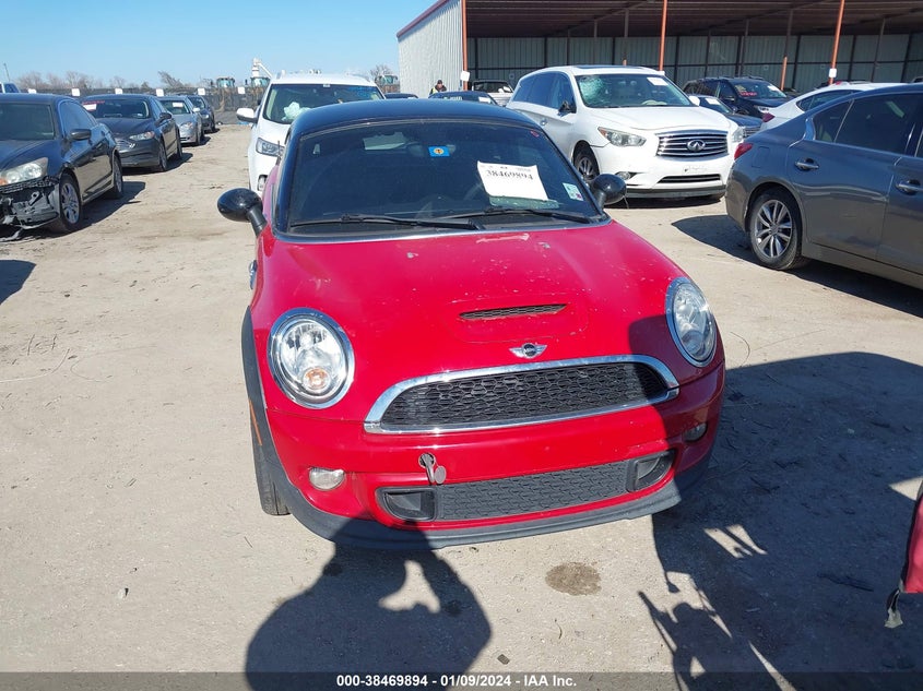 2013 MINI COUPE COOPER S WMWSX3C58DT466838