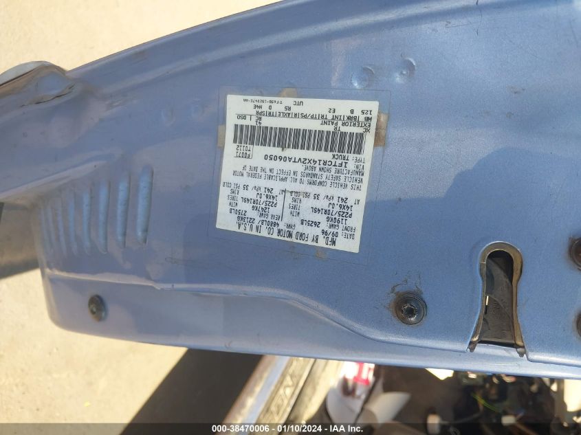 1997 Ford Ranger Splash/Xlt VIN: 1FTCR14X2VTA06050 Lot: 39915910