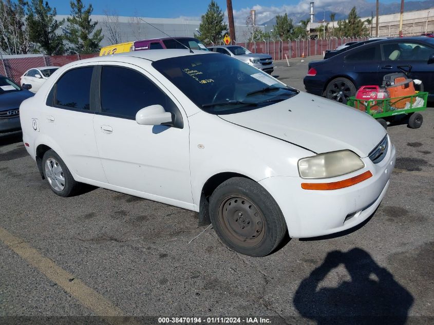 KL1TD566X6B521709 2006 Chevrolet Aveo Ls