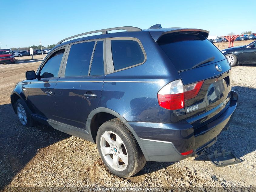 2007 BMW X3 3.0Si VIN: WBXPC93427WF18259 Lot: 38471083