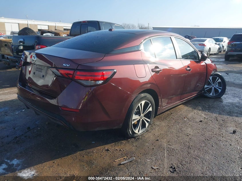 VIN 3N1AB8CV9PY243300 2023 NISSAN SENTRA SV XTRONIC CVT