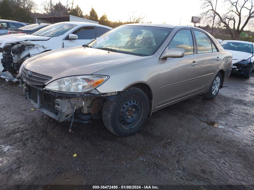 2003 Toyota Camry Le VIN: JTDBE32K130234324 Lot: 38472495