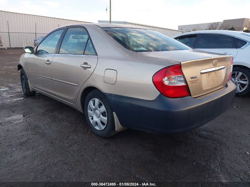 2003 Toyota Camry Le VIN: JTDBE32K130234324 Lot: 38472495