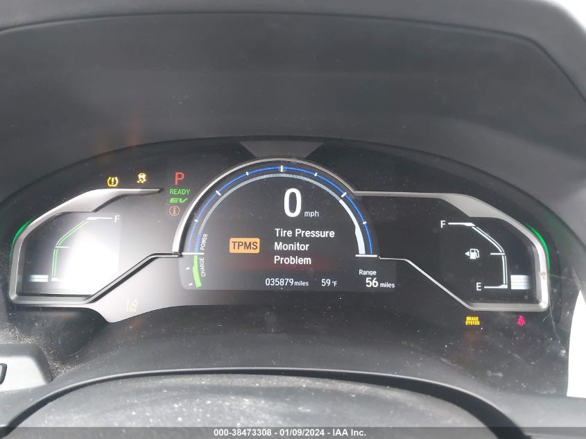 2019 Honda Clarity Plug-In Hybrid Touring VIN: JHMZC5F32KC007156 Lot: 38473308