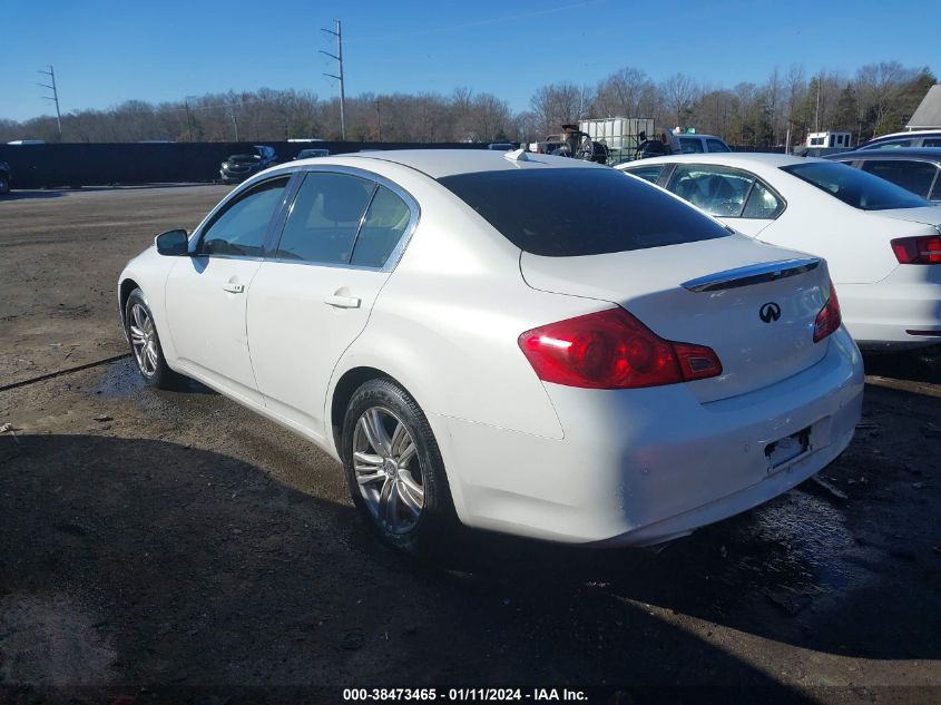 2013 Infiniti G37X VIN: JN1CV6AR4DM750968 Lot: 38473465