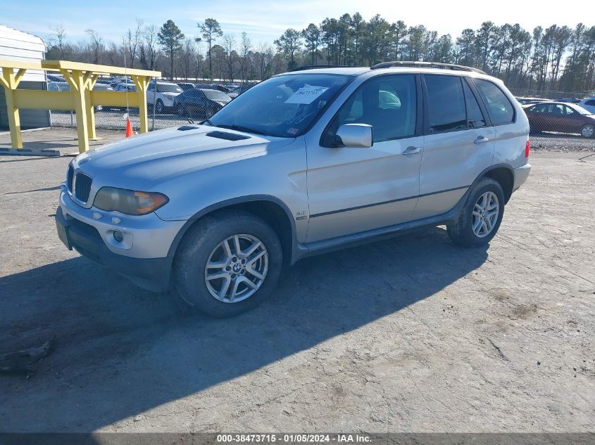 2005 BMW X5 3.0I VIN: 5UXFA13505LY15257 Lot: 38473715