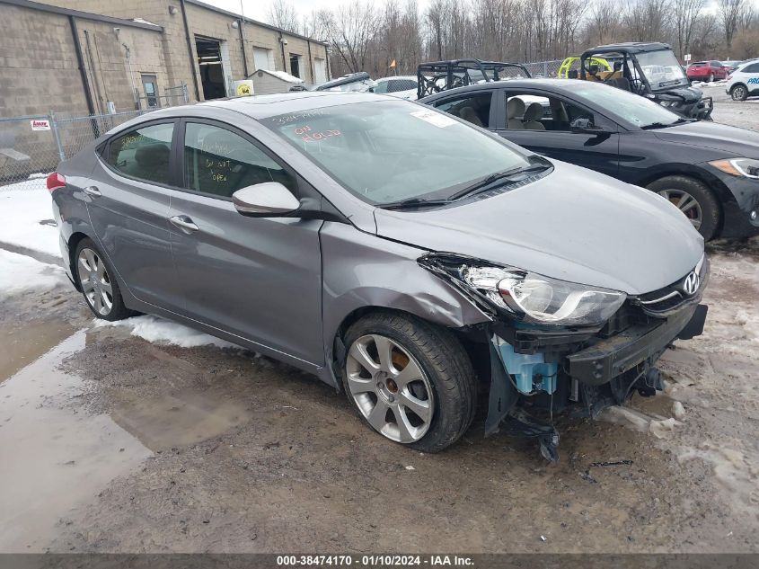 2013 Hyundai Elantra Limited (Ulsan Plant) VIN: KMHDH4AE3DU715330 Lot: 38474170