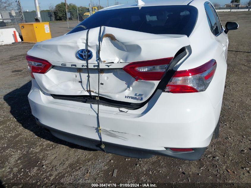 2020 Toyota Camry Le Hybrid VIN: 4T1C31AK6LU531738 Lot: 38474176