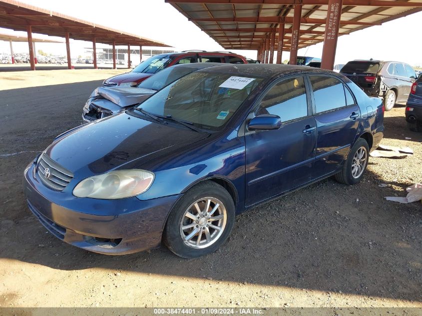 2003 Toyota Corolla Le VIN: 1NXBR32E53Z164118 Lot: 38474401