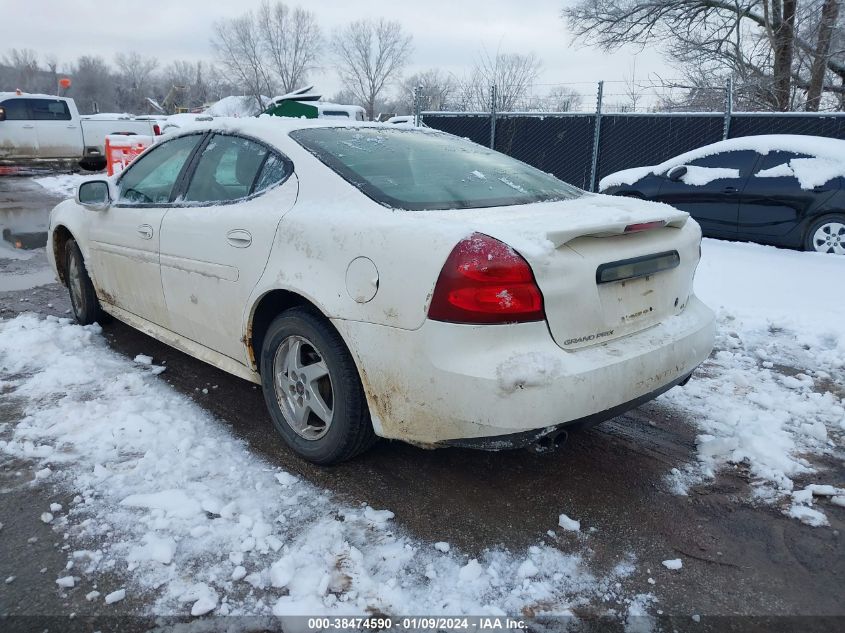 2004 Pontiac Grand Prix Gt1 VIN: 2G2WP522041277750 Lot: 38474590