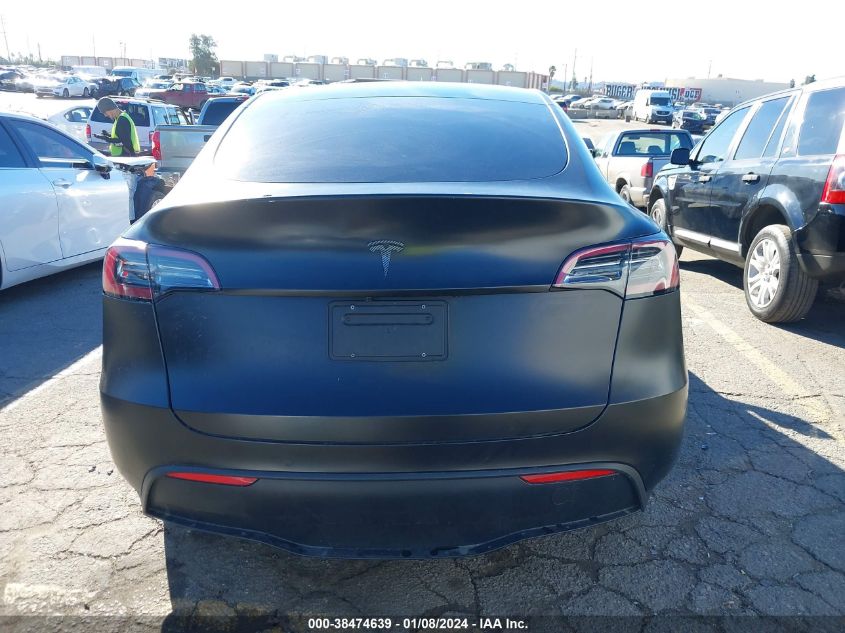 2022 Tesla Model Y Long Range Dual Motor All-Wheel Drive VIN: 7SAYGDEEXNF387226 Lot: 38474639