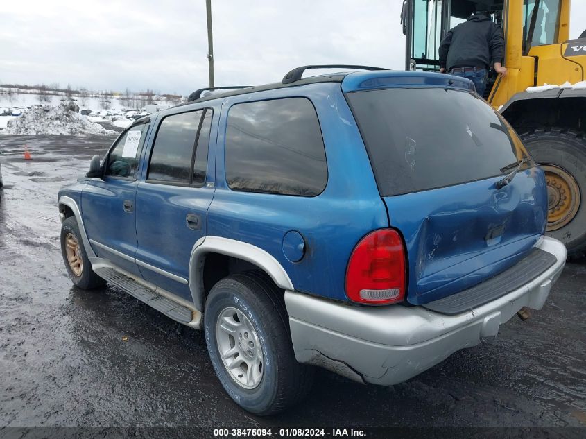 1B4HS58N52F153061 2002 Dodge Durango Slt Plus