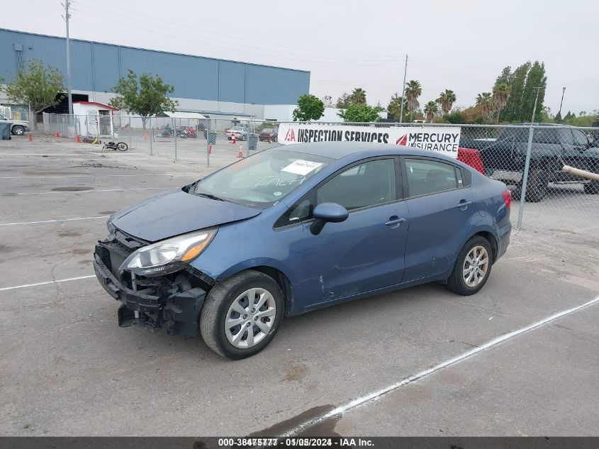 2016 Kia Rio Lx VIN: KNADM4A34G6564888 Lot: 38475777