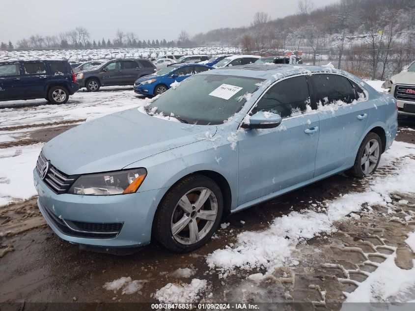 2012 Volkswagen Passat 2.5L Se VIN: 1VWBH7A32CC038011 Lot: 38475831