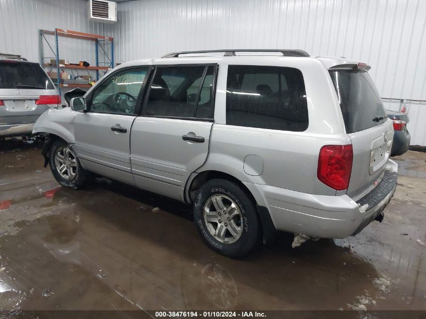 2003 Honda Pilot Ex VIN: 2HKYF18423H514311 Lot: 38476194