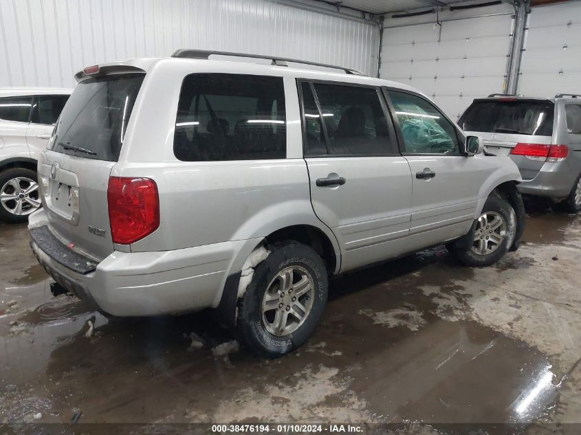 2003 Honda Pilot Ex VIN: 2HKYF18423H514311 Lot: 38476194