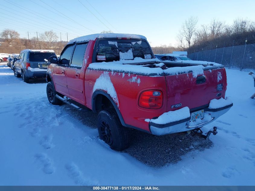 2001 Ford F-150 Supercrew King Ranch/Lariat/Xlt VIN: 1FTRW08L91KA12111 Lot: 38477138