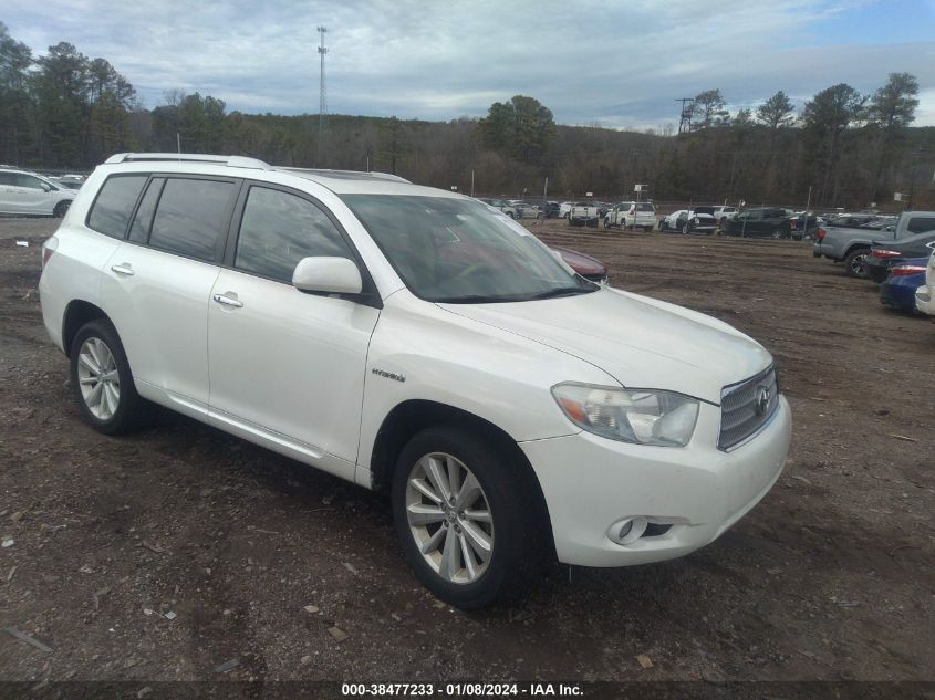 2010 Toyota Highlander Hybrid Limited V6 VIN: JTEJW3EHXA2048464 Lot: 38477233