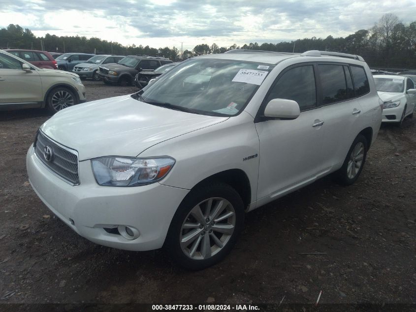 2010 Toyota Highlander Hybrid Limited V6 VIN: JTEJW3EHXA2048464 Lot: 38477233