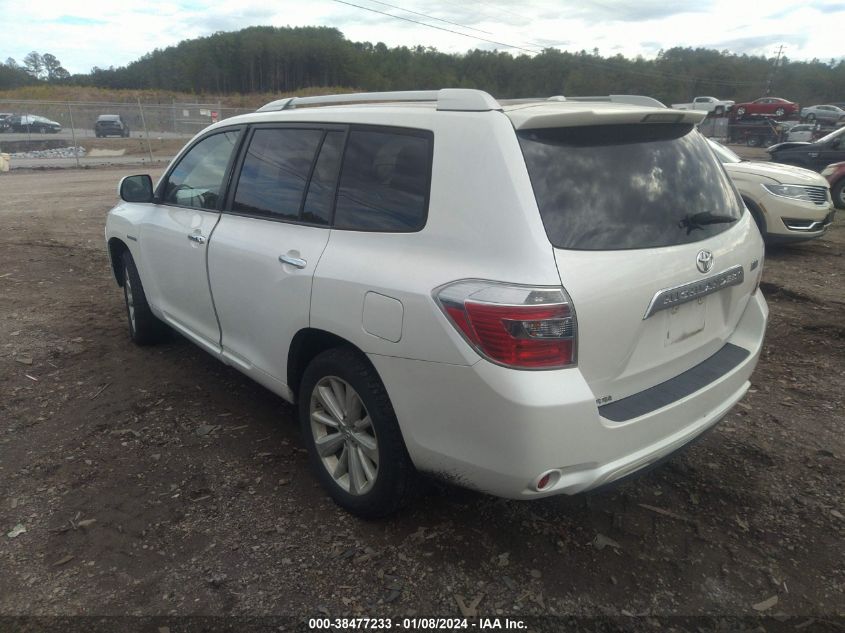 2010 Toyota Highlander Hybrid Limited V6 VIN: JTEJW3EHXA2048464 Lot: 38477233