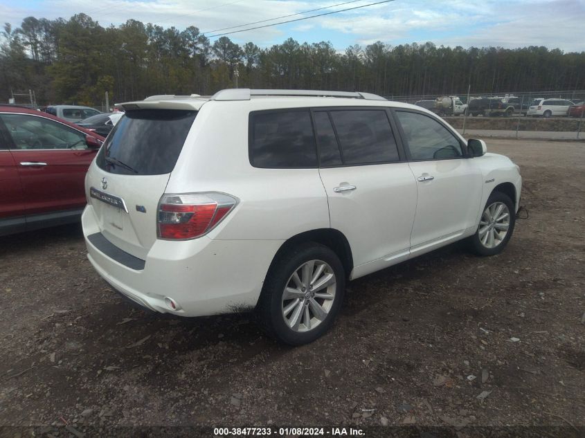 2010 Toyota Highlander Hybrid Limited V6 VIN: JTEJW3EHXA2048464 Lot: 38477233