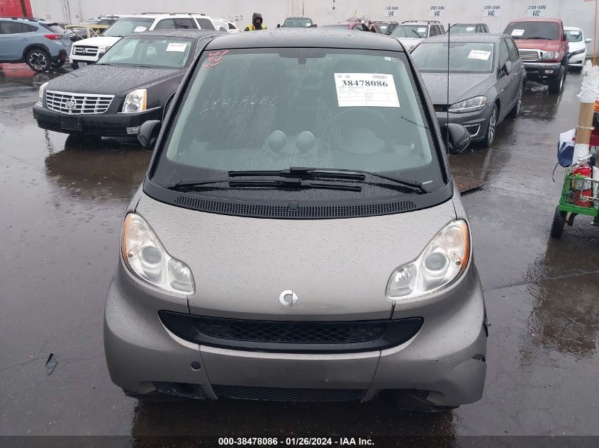 2010 Smart Fortwo Passion/Pure VIN: WMEEJ3BA5AK344599 Lot: 38478086