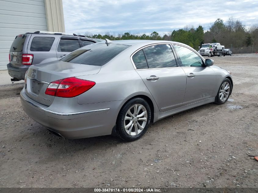 2012 Hyundai Genesis 3.8 VIN: KMHGC4DD6CU182970 Lot: 38478174