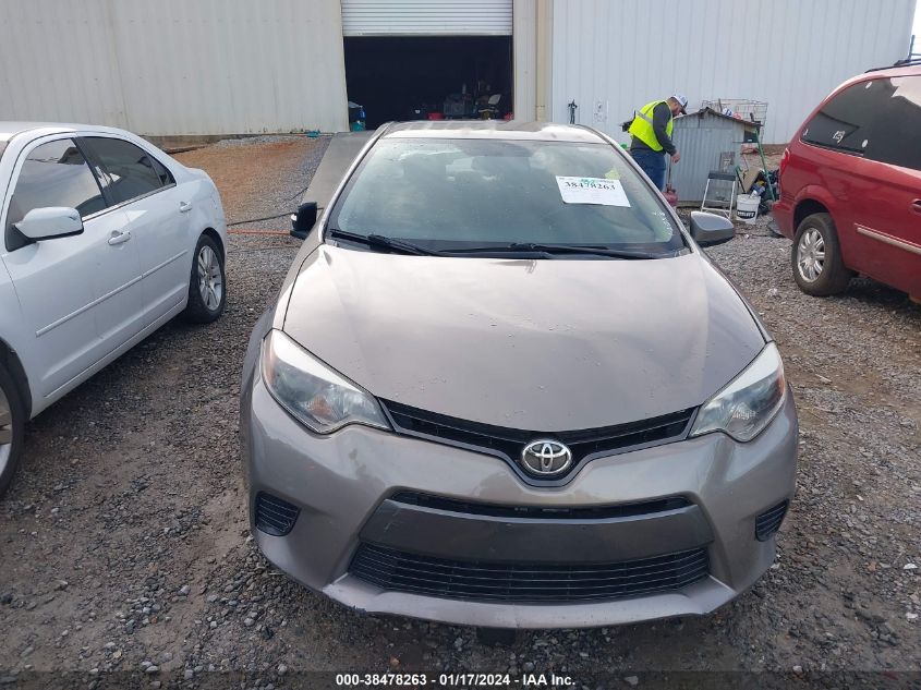 2016 Toyota Corolla Le VIN: 5YFBURHE6GP409329 Lot: 38478263