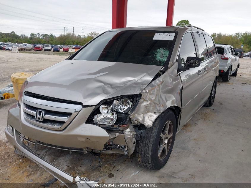 2005 Honda Odyssey Touring VIN: 5FNRL38855B045180 Lot: 38478545