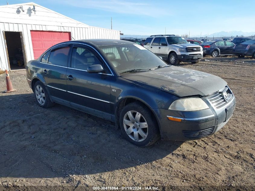 2002 Volkswagen Passat Glx VIN: WVWTH63B62P355156 Lot: 38478864